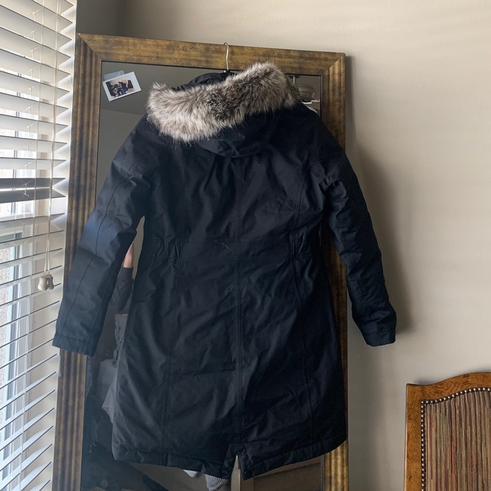 SOLD - North Face Down Jacket with Faux Fur hood